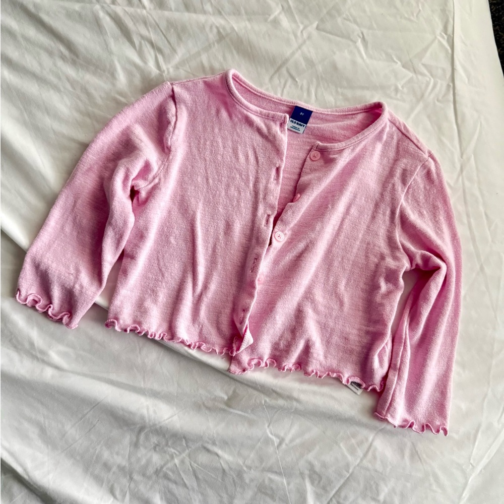 2 PACK - Old Navy Pink & Gray Button-Up Cardigans